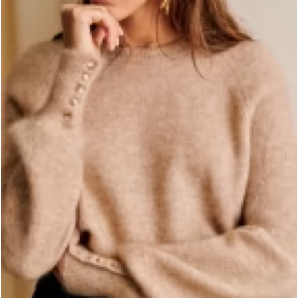 Sézane Louise Jumper in Beige - Picture 2 of 5